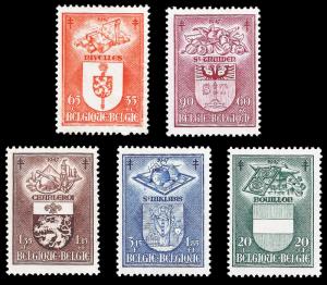 Belgium 1947 Sc B442-46 MXLH