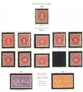 U.S. #MINT POSTAGE DUE SET 