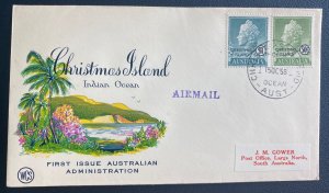 1958 Christmas Island First Day Airmail Cover Australian Administration Issue 1