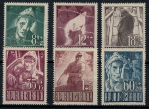 Austria 1947 Michel 829-834 Prisoners of War - MLH