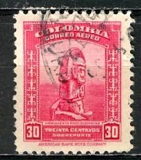 Colombia; 1952: Sc. # C225: Used Single Stamp