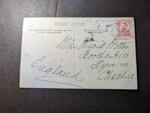 1911 Romania Ship RPPC Postcard Cover to Lynn Cheshire England