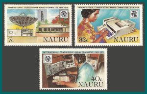 Nauru 1979 Consultative Radio, MNH 198-200,SG208-SG210