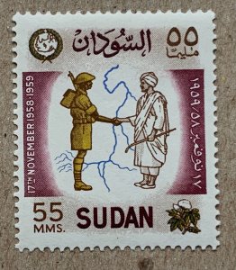 Sudan 1959 55m Army Revolution, MNH. Scott 126, CV $0.80