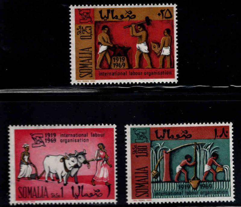 Somalia Scott 347-349 MNH** 1969 ILO set