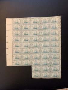 scott # 951 US Frigate Constitution Sheet of 46 3 Cent Postage Stamps