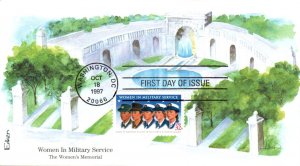 #3174 Women in Military Service Edken FDC