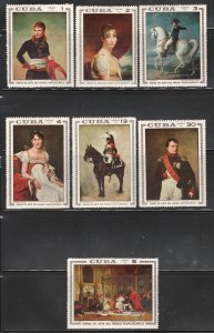 1969 Caribbean Stamps Napoleon Museum Paintings Complete Set MNH