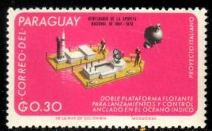 Space Research, Satellite, Paraguay stamp SC#962 MNH