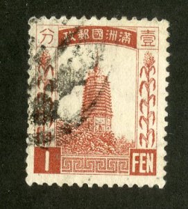 MANCHUKUO  2 USED BIN $1.00 BUILDING