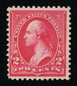 OUTSTANDING GENUINE SCOTT #267 F-VF MINT OG NH 1895 TYPE-III CARMINE  WASHINGTON