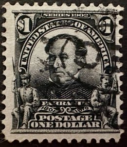 US # 311  David G. Farragut $1 1902 Used $90 CV