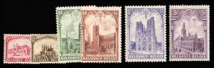 Belgium #B78-83 Cat$65, 1928 Anti-Tuberculosis, complete set, never hinged