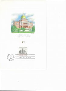 1979 FDC, #1781, 15c American Architecture, Fleetwood Proof Card