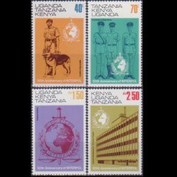 K.U.T. 1973 - Scott# 271-4 Interpol Set of 4 NH