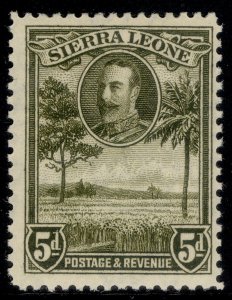 SIERRA LEONE GV SG161, 5d bronze-green, M MINT.