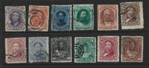 HAWAII Lot of 12 Used Different w/ Minor Faults Stamps 2018 SCV $195.50