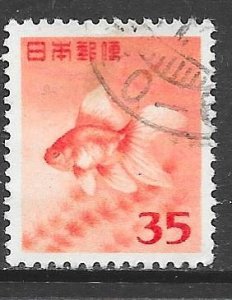 Japan 556: 35y Goldfish (Carassius auratus), used, F-VF