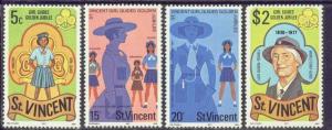 ST.VINCENT  504-7 MNH 1977 GIRL GUIDES 50th ANNIVERSARY