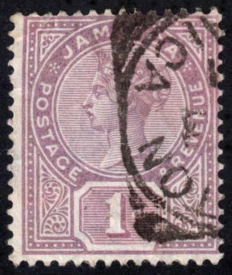 Jamaica - Scott 24 - Used - Wrinkles - Adhesions on Back