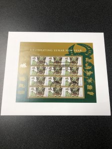 US FDC 4375 Chinese Lunar Year Of The Ox Souvenir Sheet First Day Of Issue 2009