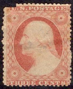 US Stamp #26 MINT Hinged SCV $65.00