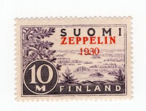 FINLAND 1930 VERY SCARCE ZEPPELIN AIR MAIL ISSUE SCOTT C1 VERY FINE MNH