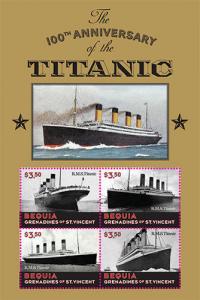 Bequia 2013 - R.M.S 100th Anniversary Titanic - Sheet of 4 stamps - MNH