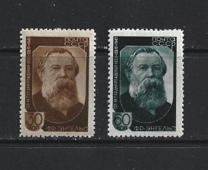 RUSSIA - 1945 FRIEDRICH ENGELS - SCOTT 1013 TO 1014 - MH