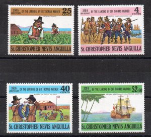 SAINT-CHRISTOPHER-NEVIS-ANGUILLA - 350th ANNIVERSARY OF SIR THOMAS WARNER - 1973