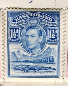 BASUTOLAND; 1938 early GVI Pictorial fine Mint hinged 1.5d. value