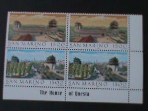 SAN MARINO-1995  THE HOUSE OF QUESTA-BEIJING-CHINA MNH BLOCK VF LAST ONE