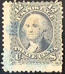 1867 George Washington 12 cent #90 US Stamp Used