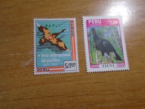 Peru  #  C165-66   MNH