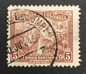 Colombia 1939 #469, Coffee Picking, Used.