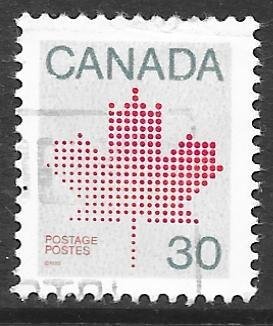 Canada 923: 30c Maple Leaf, used, VF