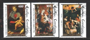 Central African Republic. 1985. 1177-79. Christmas. USED. 