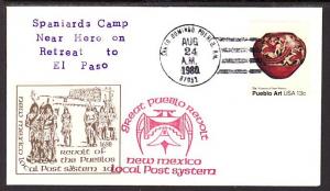 New Mexico 1980 Local Post Cover CFA
