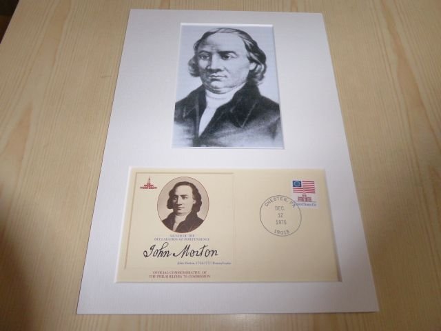 Declaration of Independence USA Cover and mounted photograph mount size A4