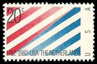 PCBstamps   US #2003 20c U.S. & Netherlands, MNH, (5)