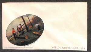 ST. LOUIS WORLD'S FAIR EXPOSITION LOUISIANA TERR. CUPPLES UNUSED COVER (1904) 4