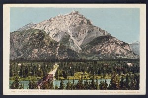 CANADA POSTAL HISTORY - CASCADE MOUNTAIN, ALBERTA - BOW RIVER POSTCARD