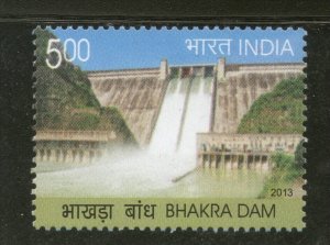 India 2013 Bhakra Dam Water Irrigation 1v MNH Inde Indien