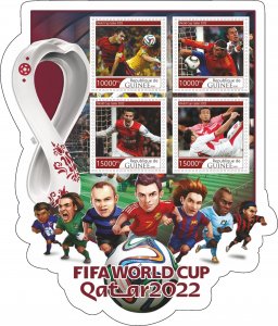 Stamps. Soccer. World Cup Qatar 2022 2020 year 1+1 sheets perforated