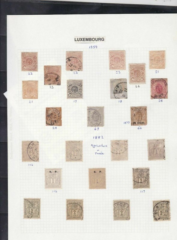 luxembourg stamps page ref 16978