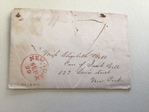United States  New York 1838 City Bank Cousin  letter cover 63026