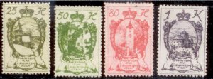 Liechtenstein 1920 SC# 36,39,41-2 MNH-no gum