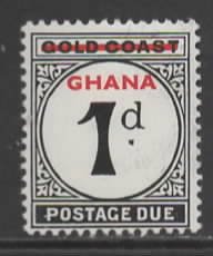 Ghana Sc # J1 mint hinged (RRS)