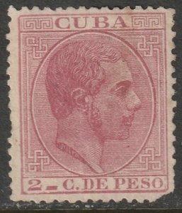 Cuba 1882 Sc 101b MNG(*) torn corner