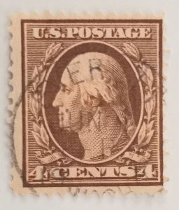 US Scott #377 Used Single Line Wmk F-VF